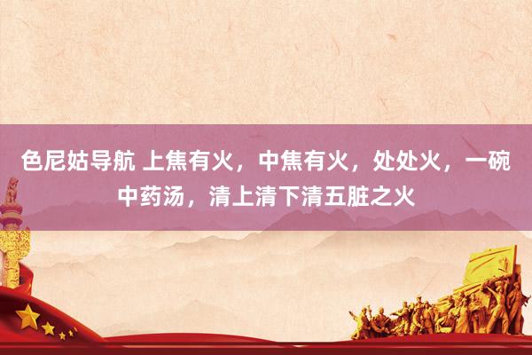 色尼姑导航 上焦有火,中焦有火,处处火,一碗中药汤,清上清下清五脏之火