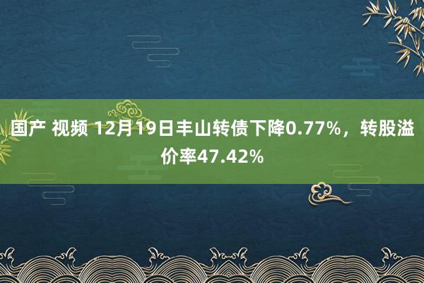 国产 视频 12月19日丰山转债下降0.77%,转股溢价率47.42%