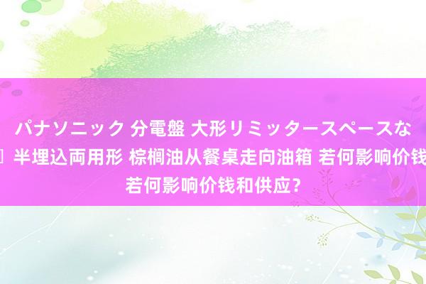 パナソニック 分電盤 大形リミッタースペースなし 露出・半埋込両用形 棕榈油从餐桌走向油箱 若何影响