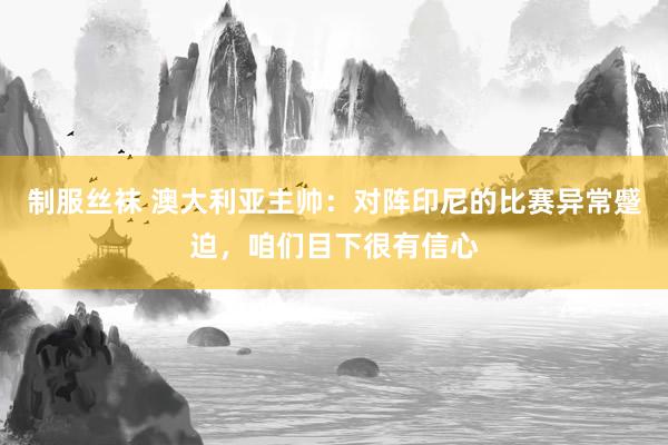 制服丝袜 澳大利亚主帅：对阵印尼的比赛异常蹙迫，咱们目下很有信心
