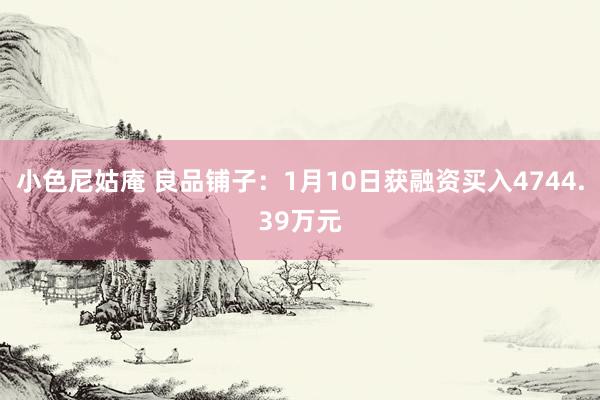 小色尼姑庵 良品铺子：1月10日获融资买入4744.39万元
