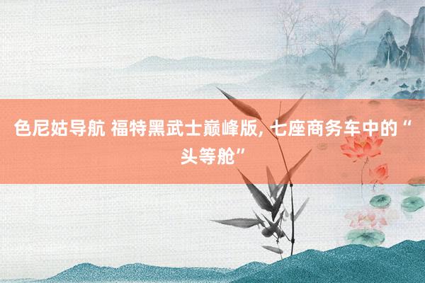 色尼姑导航 福特黑武士巅峰版, 七座商务车中的“头等舱”