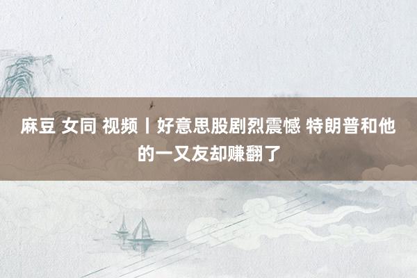 麻豆 女同 视频丨好意思股剧烈震憾 特朗普和他的一又友却赚翻了