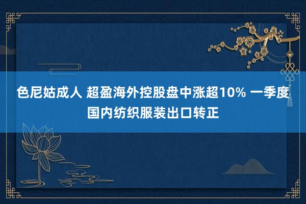 色尼姑成人 超盈海外控股盘中涨超10% 一季度国内纺织服装出口转正