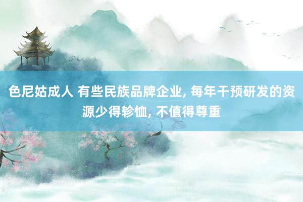 色尼姑成人 有些民族品牌企业, 每年干预研发的资源少得轸恤, 不值得尊重