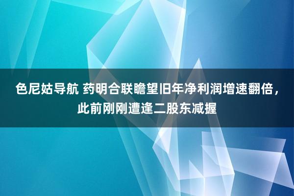 色尼姑导航 药明合联瞻望旧年净利润增速翻倍，此前刚刚遭逢二股东减握