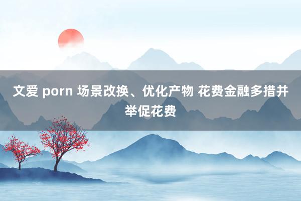 文爱 porn 场景改换、优化产物 花费金融多措并举促花费
